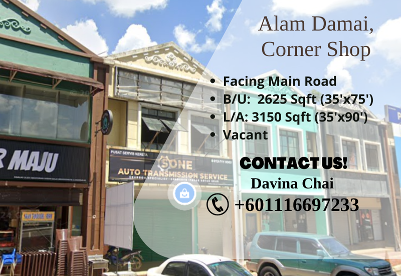 Cheras, Alam Damai Corner Shop For Rent