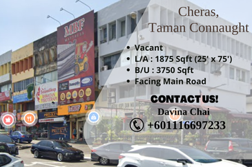 Cheras, Taman Connaught Corner Shop For Rent