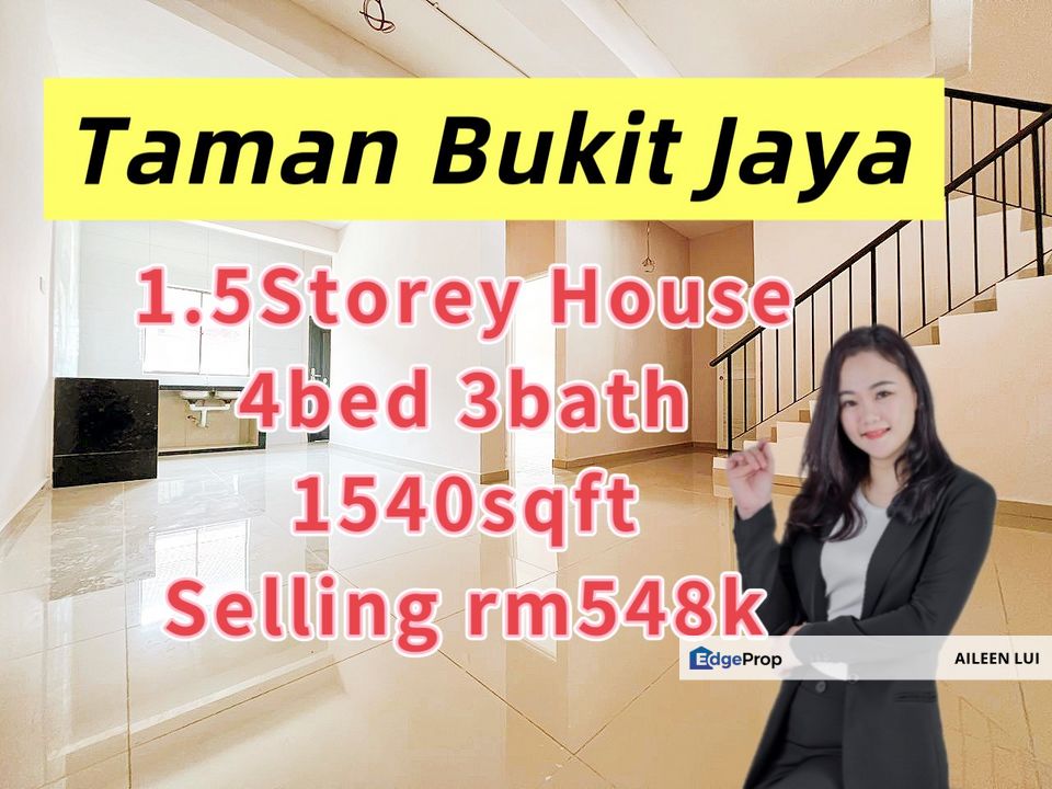 For Sale Taman Bukit Jaya Ulu Tiram 1.5 Storey Fully Extended, Johor, Ulu Tiram
