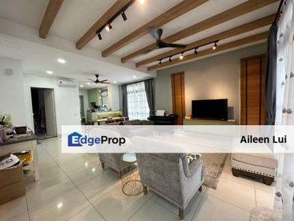Eco Summer Double Storey Corner Lot with 20ft Land Fully Furnish For Rent, Johor, Johor Bahru