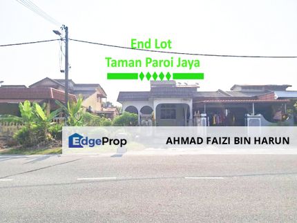 Single Storey End Lot Taman Paroi Jaya Seremban N9 For Sale {Extra Land}, Negeri Sembilan, Seremban