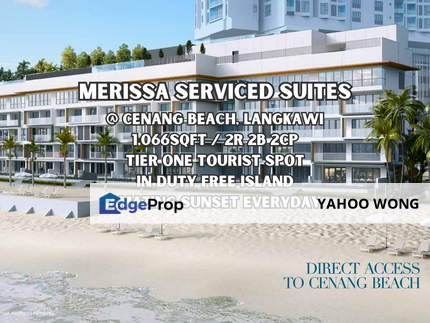 Merissa Serviced Suites @ Tropicana Cenang Langkawi, Sea View Suite, Sunset Everyday, Direct beach access, Kedah, Langkawi