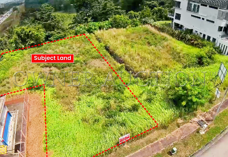 [Rear boundary opens to serene golf-course view; next to Shah Alam Golf Club (KGSAAS)] Exclusive Vacant Bungalow Land [Flat terrain and wide frontage-