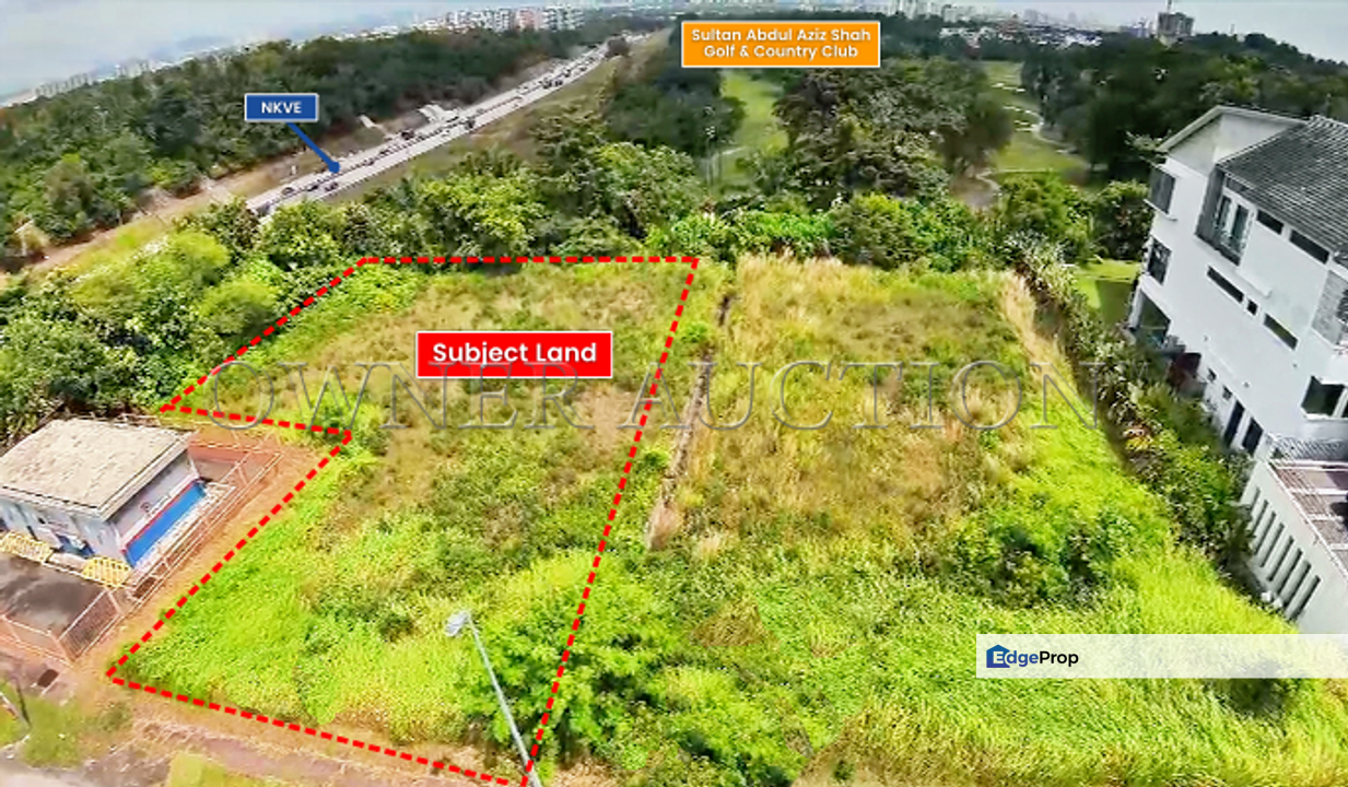 [Rear boundary opens to serene golf-course view; next to Shah Alam Golf Club (KGSAAS)] Exclusive Vacant Bungalow Land, Selangor, Shah Alam