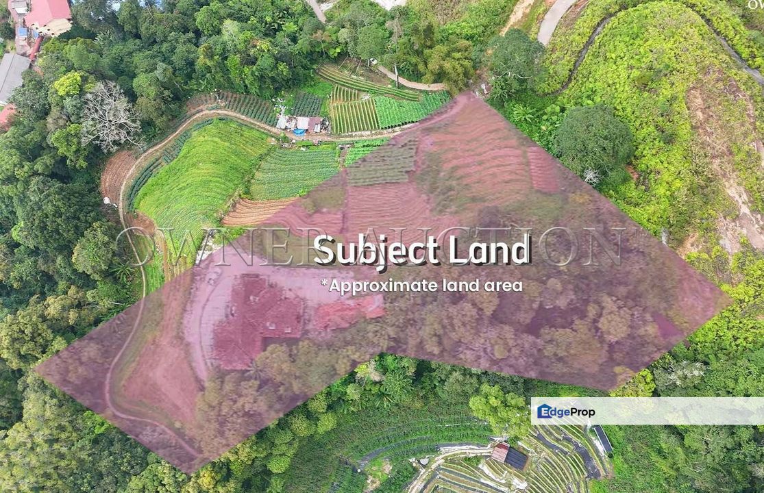 [Tourist Hotspot; Hilltop with Highland Scenic Setting] 2.79 Acres Land with Bungalow in Ringlet, Cameron Highlands, Pahang [Terraced Farming; Mixed L, Pahang, Cameron Highlands
