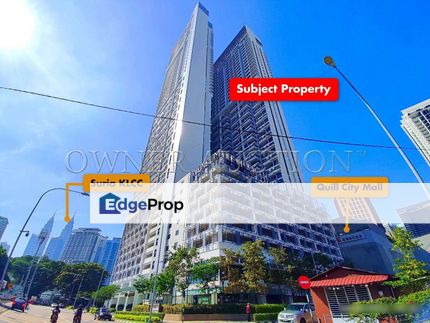 [Dual Key; Vacant Unit] Small Office Home Office (SOHO) with balcony [Doorstep to Quill City Mall & linked to the Medan Tuanku Monorail Station; 6 min, Kuala Lumpur, 