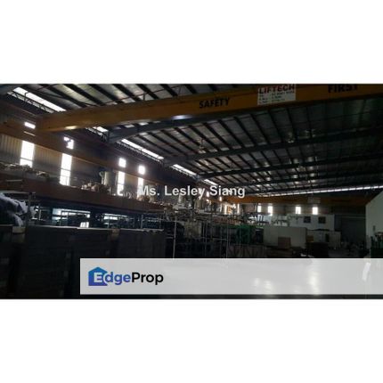 Detached Factory at Skudai BUA: 4Acres VS LS:6.3 Acres for Sale (RM181psf) PW:4,600amp (HT), Johor, Skudai