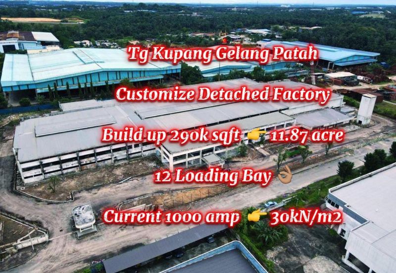 Detached Huge Factory @ Tanjung Kupang Gelang Patah