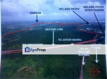 FREEHOLD 115 ACRES COMMERCIAL LAND Gelang Patah Johor Bahru Johor, Johor, Gelang Patah