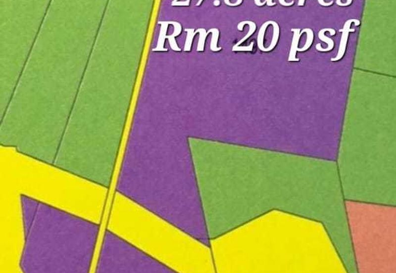 Road frontage. Freehold Industrial Land at Kerling