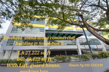 Freehold detached commercial building @ Seremban 2