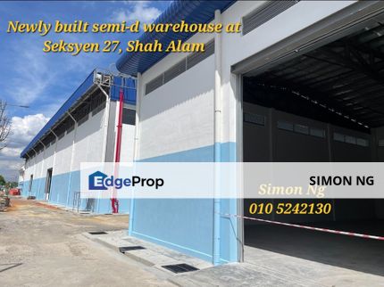 Shah Alam Seksyen 27 new warehouse factory semi-d, Selangor, Shah Alam