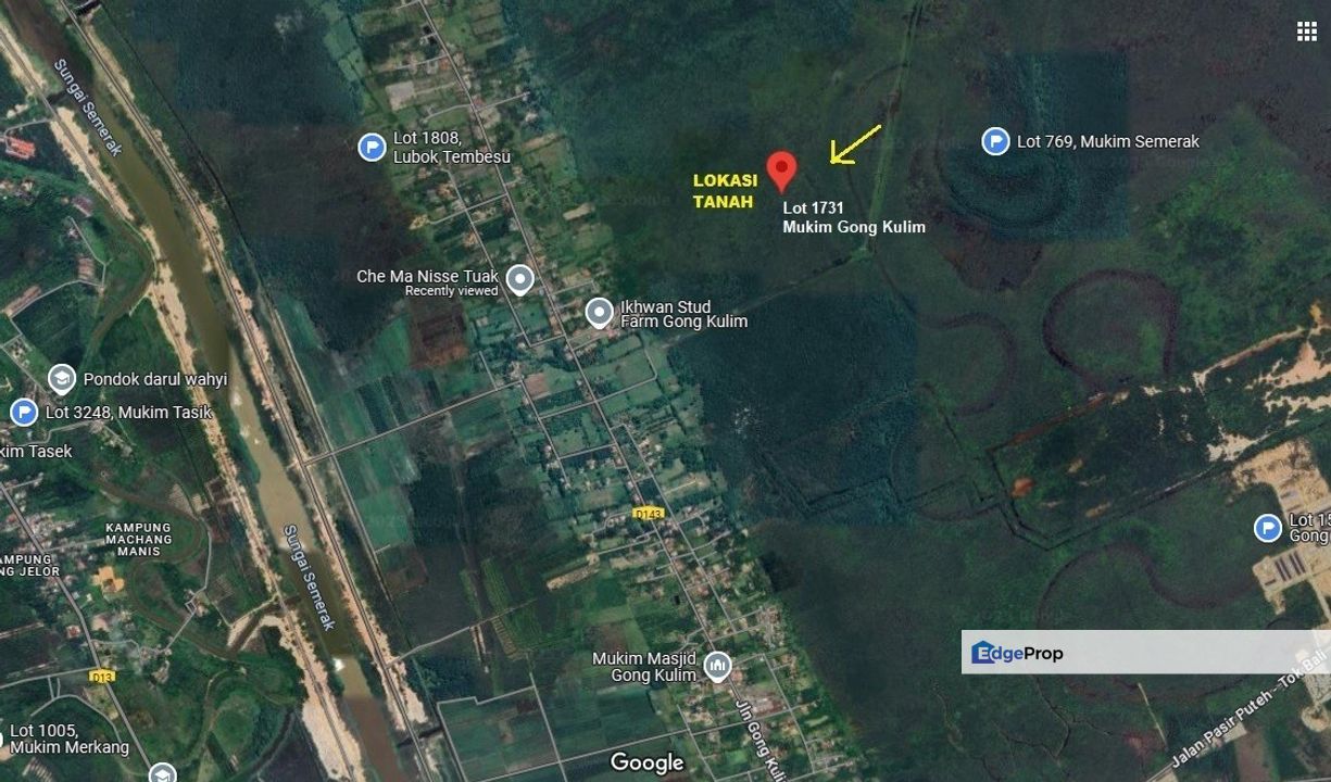 TANAH 2.6 ekar ZONING PERUMAHAN KULIM PASIR PUTEH , Kelantan, Pasir Puteh