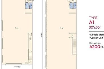 BRAND NEW | FACING MAIN ROAD | 2 Storey Corner Shop Lot Bidara Ria, Sendayan