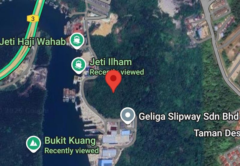 Tanah Tepi Laut Atas Bukit 7min dari Bandar Kemaman