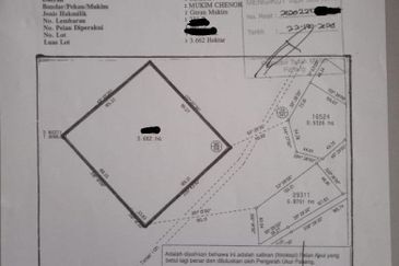Tanah Status Bangunan Tepi Jalan Utama
