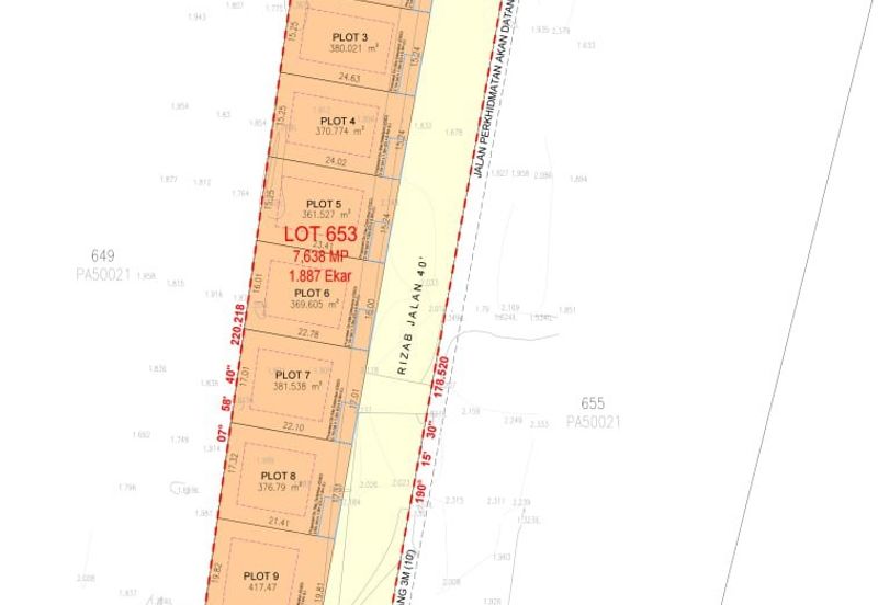 Lot Bungalow Geran Individu INFRA Tersedia