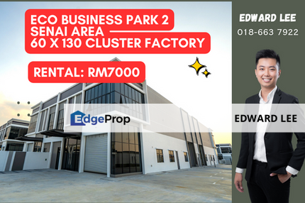 ❗️Senai 很难找的工厂终于有货了 ❗️ 靠近Impian Emas 也靠近 Senai 工业地区  Eco Business Park 2 Cluster Factory for rent !, Johor, Senai