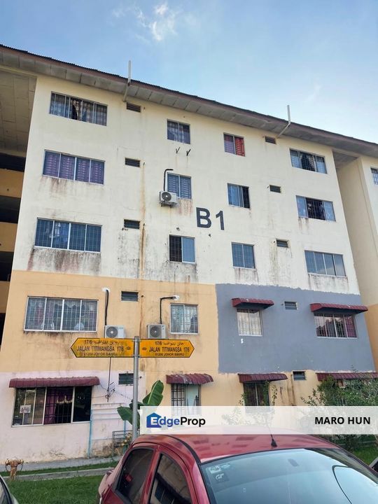 Flat Tampoi Utama Level 1 Untuk Dijual ,Near Paradigm Mall ,near Sutera Mall , Johor, Tampoi