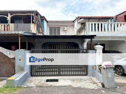 Jalan Meranti Taman Rinting Masai, Double Storey House For Sale, Rumah Murah 2 Tingkat Dijual, Renovated, Full Loan Unit, Johor, Masai