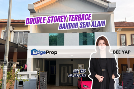 Bandar Seri Alam Masai, Double Storey Terrace House For Sale, Fully Renovated, Unblock Unit, Freehold, Johor, Masai