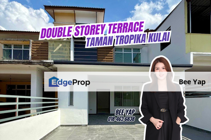 Kulai Taman Tropika, Double Storey Terrace House For Sale, Gated Guarded, Renovated, Johor, Kulai