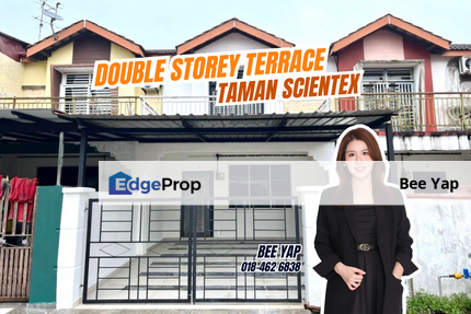 Pasir Gudang Taman Scientex Jalan Merpati, Double Storey Terrace For Sale, Rumah 2 Tingkat Untuk Dijual, Bumi Lot Freehold, Johor, Pasir Gudang