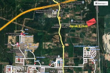 Tanah 5 ekar Berstatus Bangunan, Kampung Jenderam Hulu, Dengkil, Sepang, Selangor Untuk diJual.