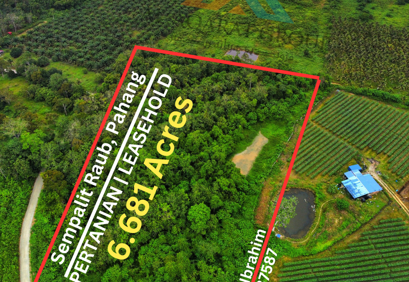 Owner Turun Harga, Tanah 6.7 ekar, Kampung Sempalit, Raub, Pahang Untuk di Jual