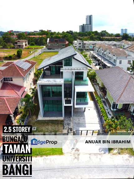 Huge New Modern 2.5 Storey Bungalow, Taman Universiti Bangi, Kajang for Sale, Selangor, Bangi