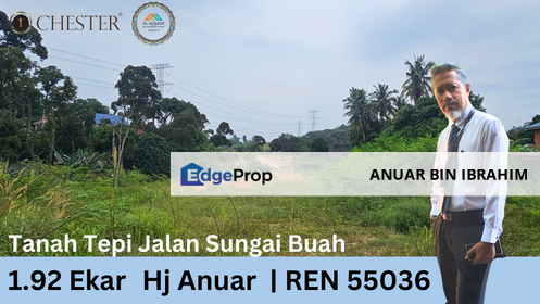 Tanah Tepi Jalan 1.92 ekar Sungai Buah, Dengkil, Selangor Untuk di Jual., Selangor, Dengkil