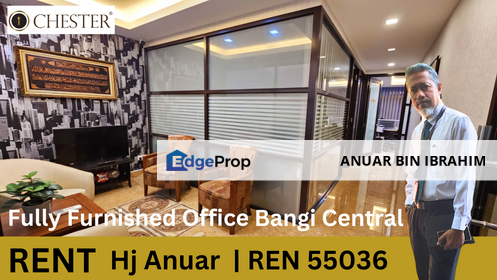 Exclusive Fully Furnished Office, Bangi Central, Seksyen 9, Bandar Baru Bangi, Selangor for RENT SEWA, Selangor, Bangi