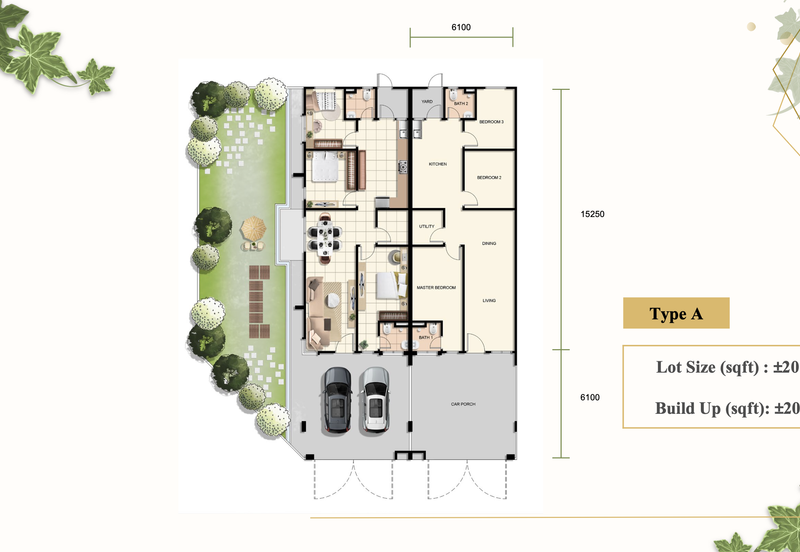 Taman Perda Permai, Teres 1 Tingkat, Projek Perumahan Baru di Tasek Gelugor