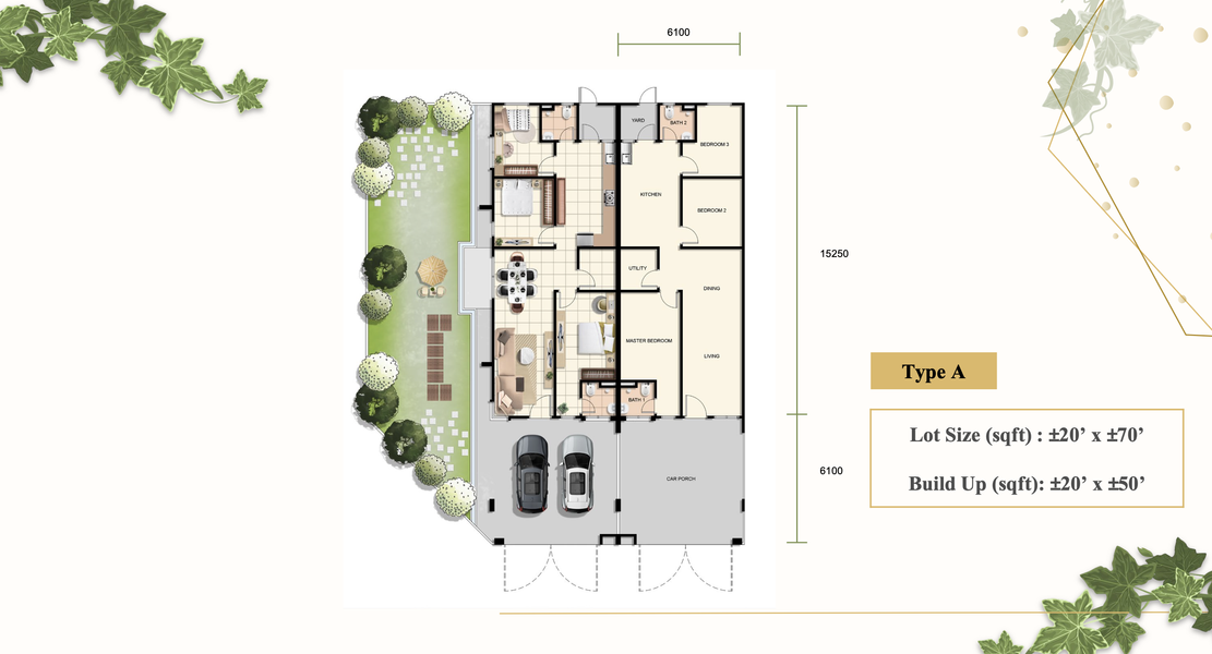 Taman Perda Permai, Teres 1 Tingkat, Projek Perumahan Baru di Tasek Gelugor, Penang, Tasek Gelugor