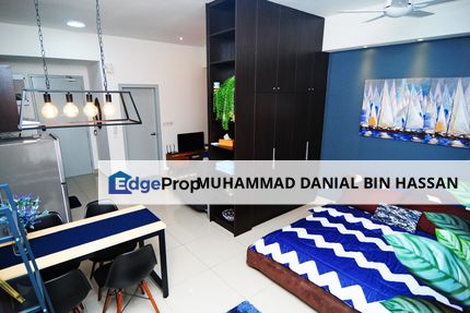 Near LRT3 Great for Investment Fully Furnished Renovated Studio Unit Utropolis Suites Glenmarie Shah Alam, Selangor, Glenmarie