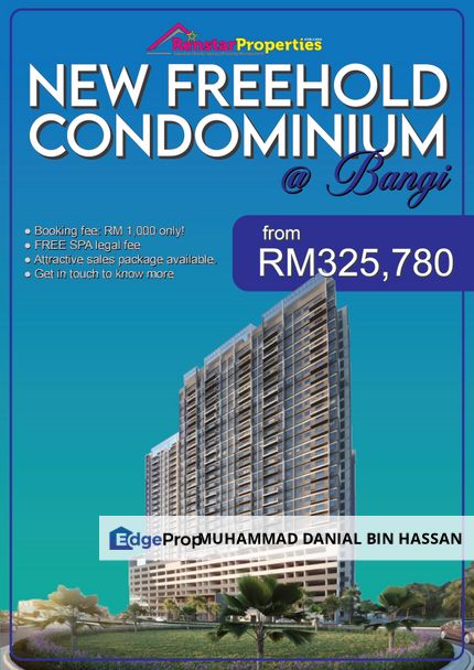 New Completing Soon Freehold Spacious Condominium Bangi Avenue, Selangor, Bangi