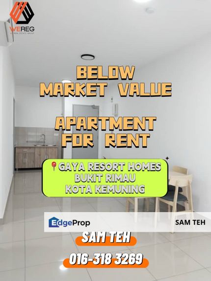 Below Market Price @ Apartment For Rent | Gaya Resort Homes, Shah Alam, Selangor, Selangor, Shah Alam