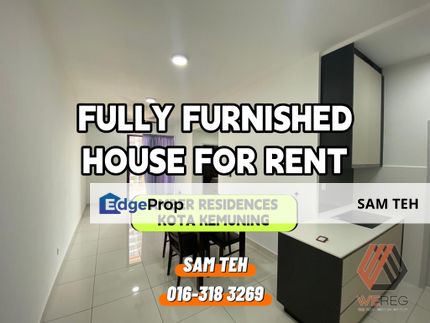 Fully Furnished House For Rent | Amber Residence @ twentyfive.7, Kota Kemuning, Selangor, Kota Kemuning