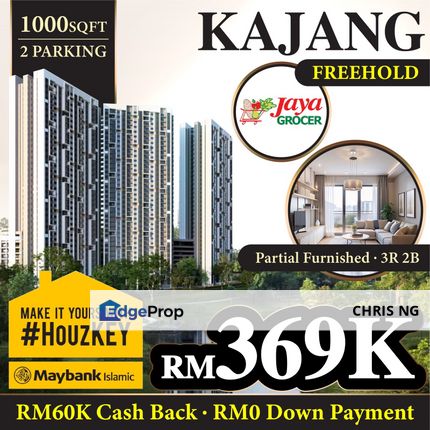 Kajang Last Freehold Condo‼️0 downpayment with RM40k cashback🔥, Selangor, Kajang