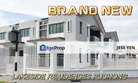 ENDLOT BRAND NEW 22x75 Double Storey House Lakeside Residence Puchong, Selangor, Puchong