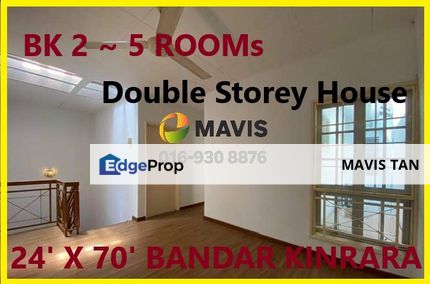 💥5 BEDROOM ~ BIG 24 X 70💥 BK 2 Double Stoey House 💥FREEHOLD💖 FULLY EXTENDED💖, Selangor, Bandar Kinrara Puchong