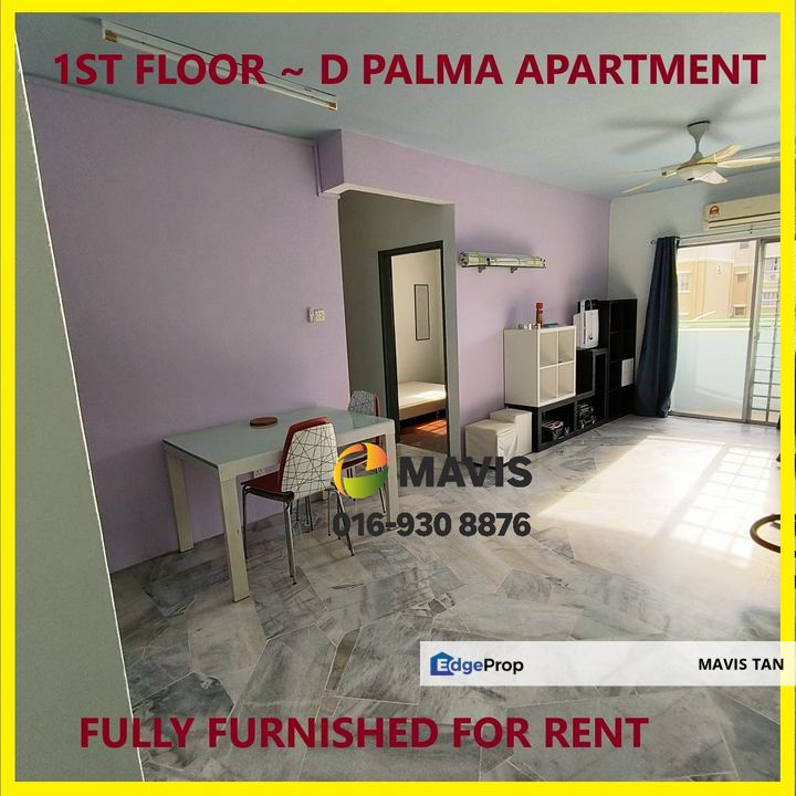 💗1st Floor + FULLY FURNIURE + NEW PAINT +  💗 D'Palma Apartment @ Taman Wawasan Puchong Nr Bandar Puteri, Selangor, Puchong