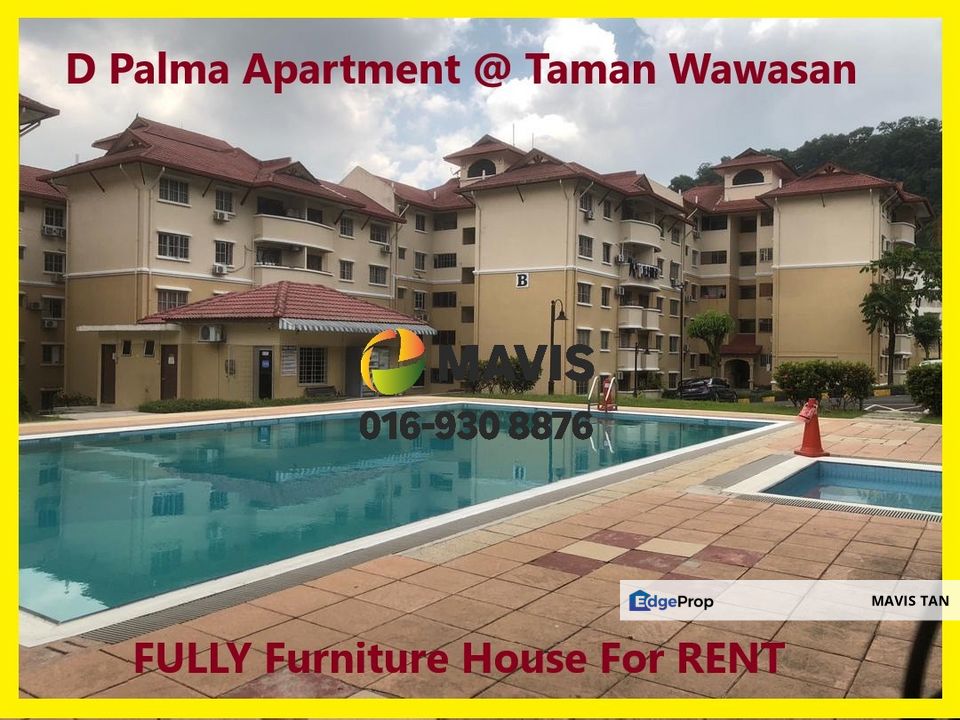 💗1st Floor + FULLY FURNIURE + NEW PAINT +  💗 D'Palma Apartment @ Taman Wawasan Puchong Nr Bandar Puteri, Selangor, Puchong