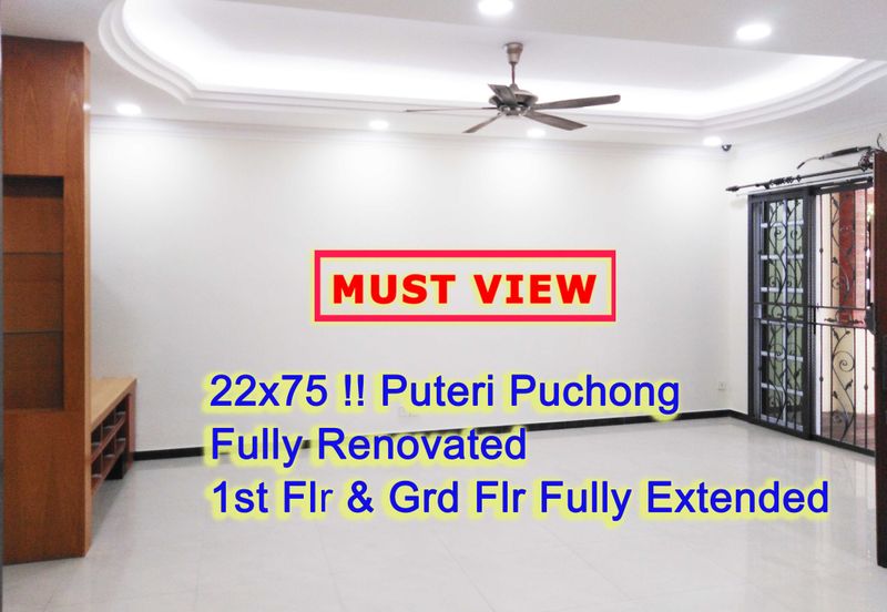 🔥🔥 Bandar puteri Puchong 10Ⓜ️ 2STOREY  22x75 for Sale rm1.12million