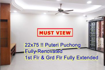 🔥🔥 Bandar puteri Puchong 10Ⓜ️ 2STOREY  22x75 for Sale rm1.12million