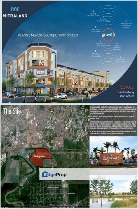 2 Adjoining Shoplot for SALE in Kota BAYUEMAS Klang v lifts & GRR, Selangor, Klang