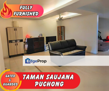 Taman Saujana Puchong For Sale Fully Furnished Guarded Gated Community, Selangor, Puchong South