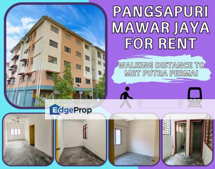 Pangsapuri Mawar Jaya Walk to MRT Putra Permai Newly Paint Near Giant, Selangor, Seri Kembangan