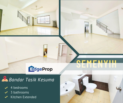 Bandar Tasik Kesuma Semenyih For Sale FREEHOLD KITCHEN EXTENDED MOVE IN CONDITION, Selangor, Semenyih