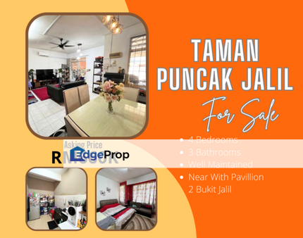 Taman Puncak Jalil PUJ 7 For Sale NON BUMI LOT Well Maintained Unit, Selangor, Seri Kembangan